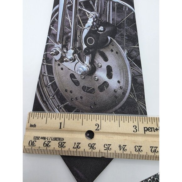 Harley Davidson Motorcycle Mens Necktie Ralph Marlin 'The Leading Edge' 1992 Vtg - Picture 8 of 8